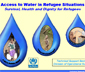 Folleto del ACNUR titulado: "Access to Water in Refugee
                Situations"